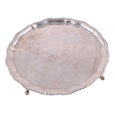 Lot 301 - Silver salver