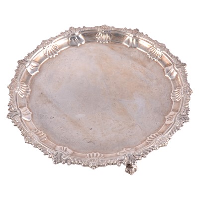 Lot 304 - Silver salver