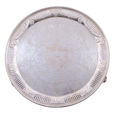 Lot 46 - Victorian silver salver