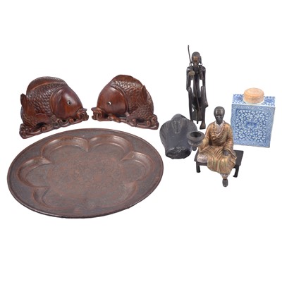 Lot 170 - Eastern metal plate, etc.