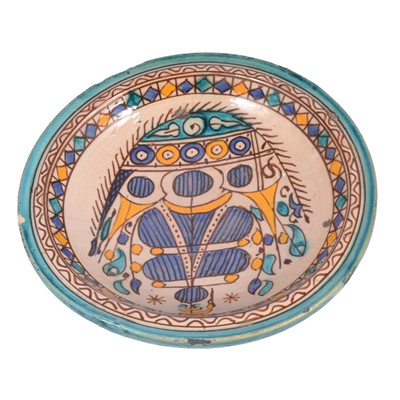 Lot 60 - An Islamic Moroccan pottery footed bowl