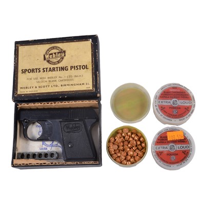Lot 213 - Webley sports starting pistol, boxed