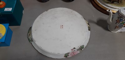 Lot 32 - Nippon porcelain comport, Japanese cabaret tray, etc.