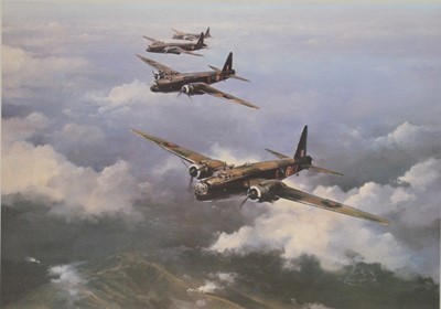 Lot 398 - Robert Taylor, two signed aviation prints