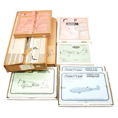 Lot 525 - Eight Contrail, Rare Plane and Forma Plane model kits, boxed