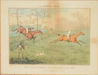 Lot 379 - Henry Alken, A Steeple Chase, five coloured prints