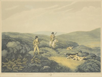 Lot 402 - Henry Alken, The First Steeple-Chase on record and a grouse shooting print