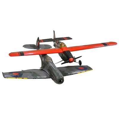 Lot 523 - Two model aircraft, one fitted with engine