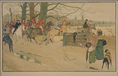 Lot 288 - After Cecil Aldin, Hunt Meets