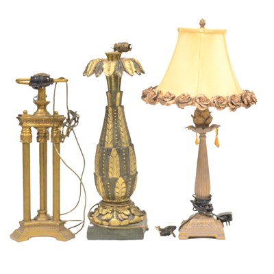 Lot 455 - Six assorted modern table lamps
