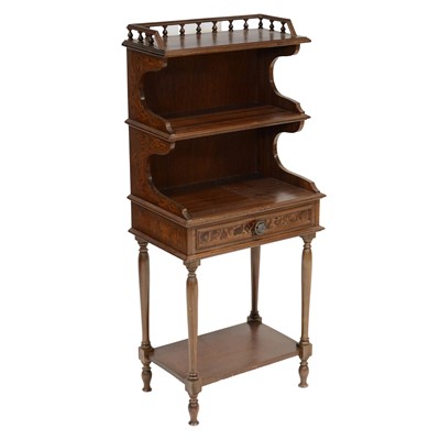 Lot 473 - Edwardian style three tier side table