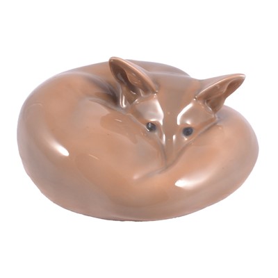 Lot 14 - Royal Copenhagen, Curled Fox model 438