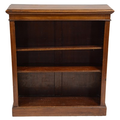Lot 442 - Victorian walnut open bookcase