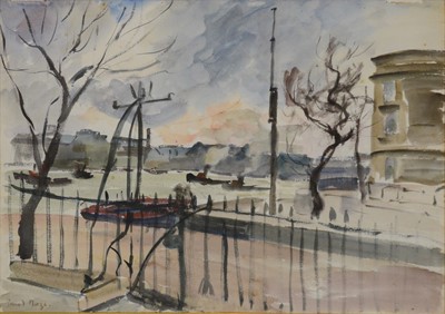 Lot 376 - Paul Lucien Maze, Embankment, London