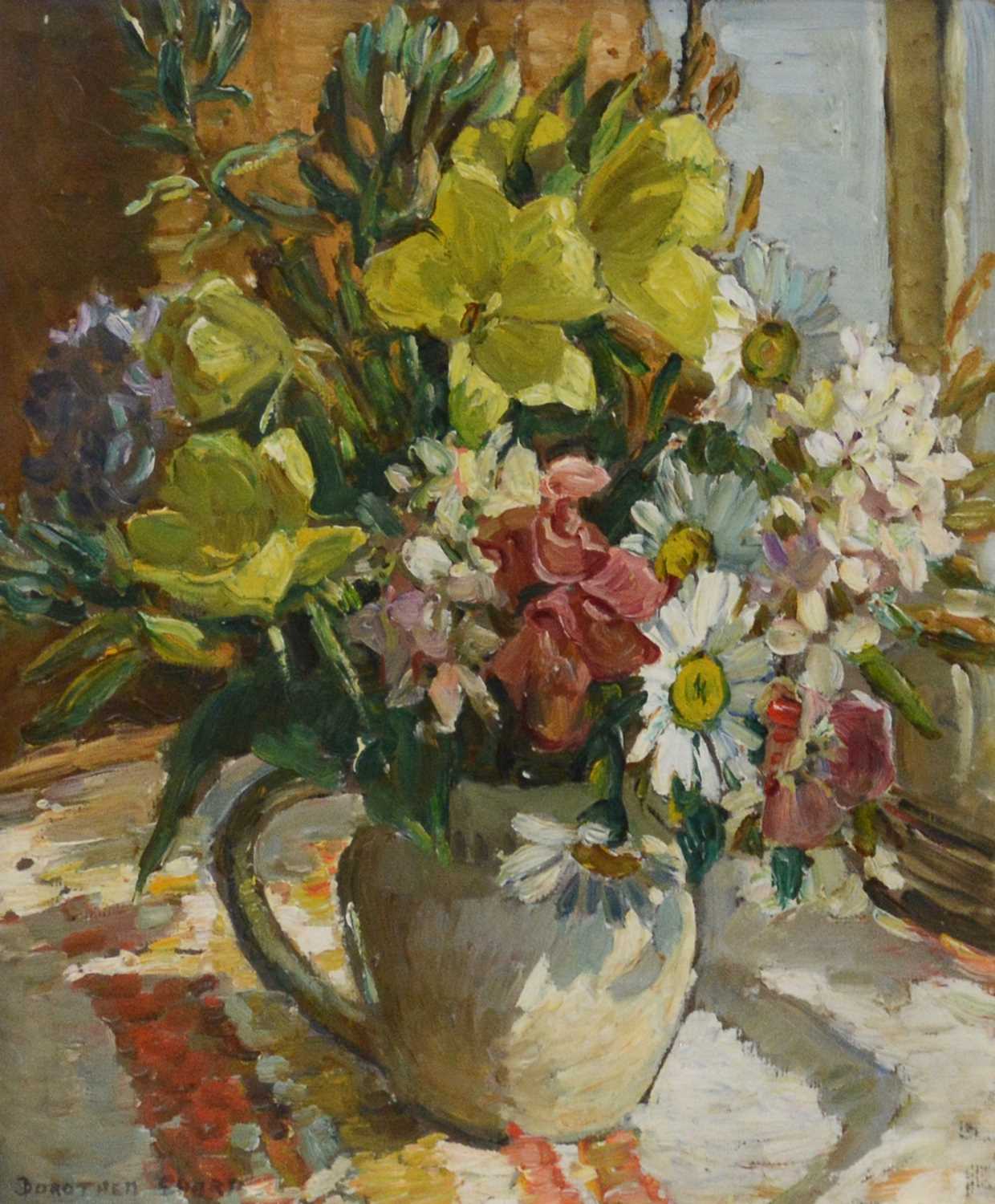 Lot 230 - Dorothea Sharp, Still life with flowers in a jug