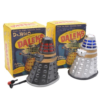 Lot 300 - Louis Marx, two boxed Dalek models, 1964