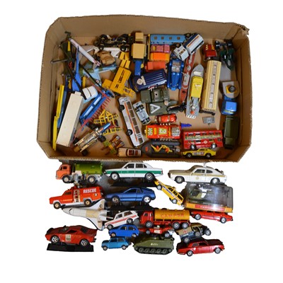 Lot 49 - Loose die-cast model vehicles, including Dinky, Corgi, Joel, Polistil and others