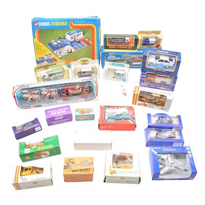 Lot 46 - Twenty-four die-cast models, boxed, with Corgi rescue gift set.