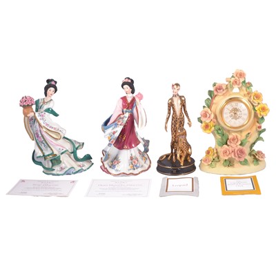 Lot 110 - Collection of modern figurines - Franklin Mint, Danbury Mint, and House of Faberge
