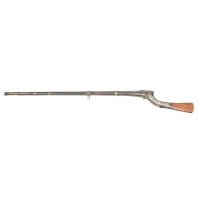 Lot 207 - Old Indian matchlock rifle