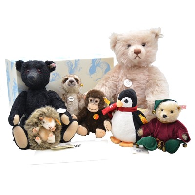 Lot 277 - Seven Steiff bears, including three limited edition bears