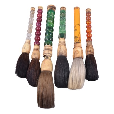 Lot 161 - Six Chinese calligraphy brushes