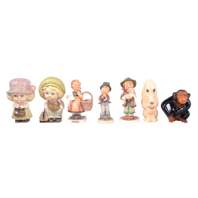 Lot 50 - Hummel / Goebel, Sylvac Sad Sam and other figurines.