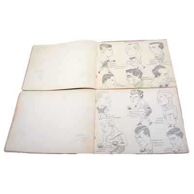 Lot 247 - Two books of boxing-related caricatures.