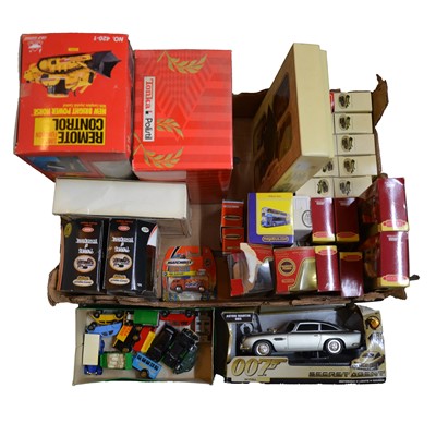 Lot 97 - Forty-three die-cast model vehicles and RC Dozer