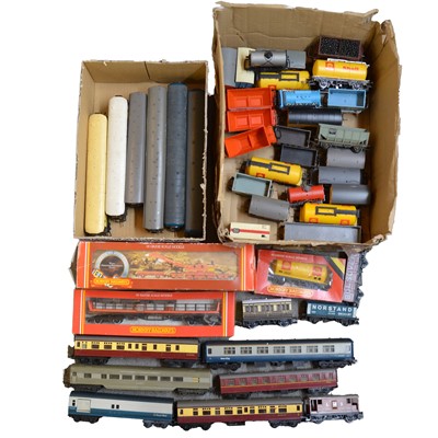 Lot 430 - Forty-three Hornby and other OO gauge coaches and wagons.