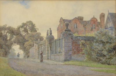 Lot 359 - George Elgood, Waving Farewell from a Country House
