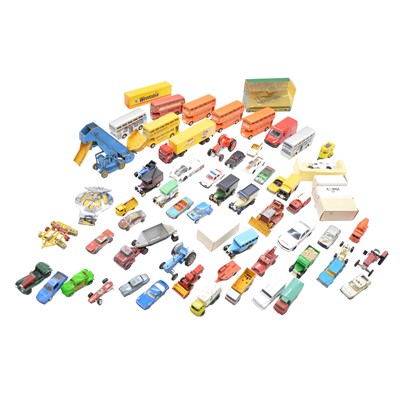 Lot 38 - Approximately sixty-five loose play-worn die-cast model vehicles