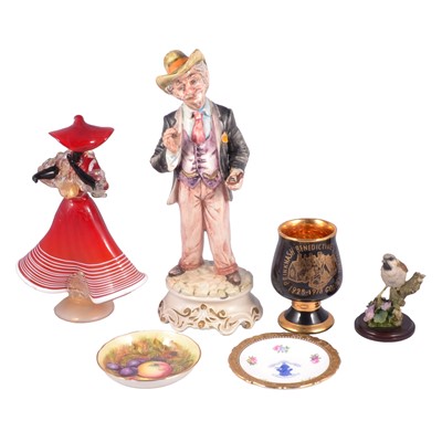Lot 92 - One box of decorative ceramics, figures and ornaments