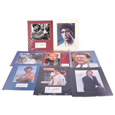 Lot 283 - Hollywood actors: collection of mounted autographs