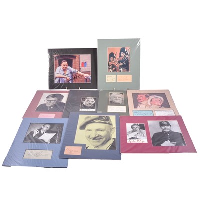 Lot 286 - Comics and Actors: collection of mostly British veteran comics autographs