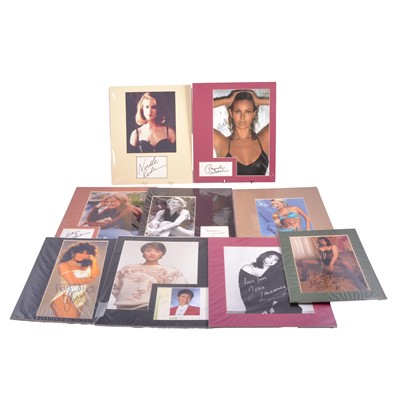 Lot 289 - Actresses and Celebrities, 1990s, a collection of autographs