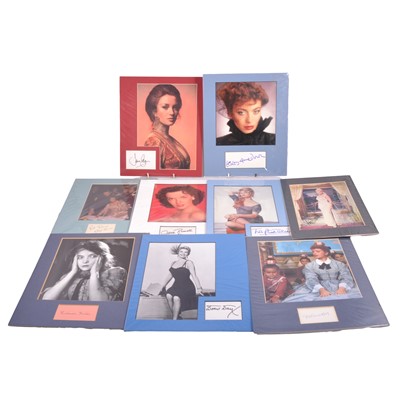Lot 288 - Actresses and female celebrities: a collection of autographs