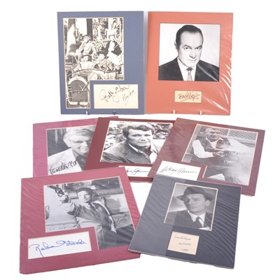 Lot 285 - Actors and Celebrities, 1950s-1960s, a collection of autographs