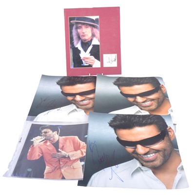 Lot 270 - Music: Rod Stewart/ George Michael, various autographs