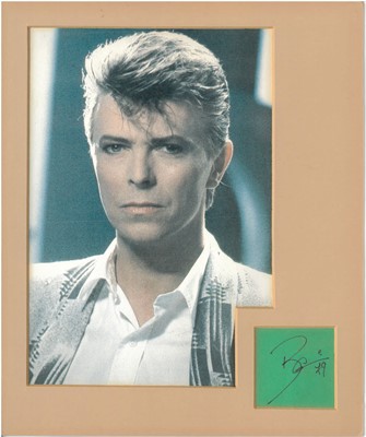 Lot 271 - Music: Elton John and David Bowie, assorted autographs