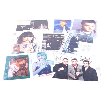 Lot 267 - Music: assorted autographs from musicians and celebrities, 1990s-2000s