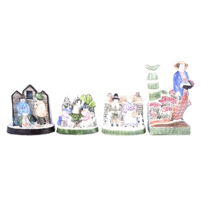 Lot 47 - Collection of Rye Pottery figurines and flatbacks