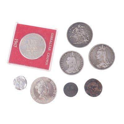 Lot 221 - Collection of pre-decimal coins, some silver content.
