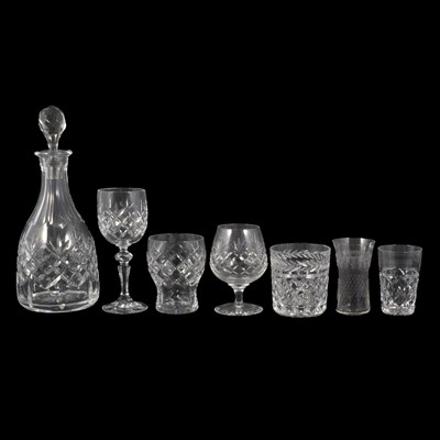 Lot 93 - Two boxes of crystal glassware, including Stuart Crystal