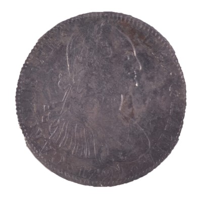 Lot 222 - Charles IV 8 Reales (1791) shipwreck coin.
