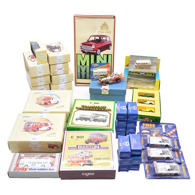 Lot 43 - Thirty-two Corgi die-cast models, boxed, with Dinky model