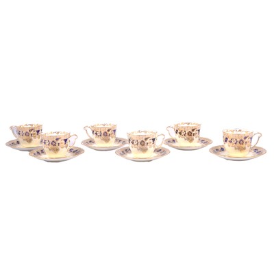 Lot 143 - Six Royal Crown Derby cups and saucers