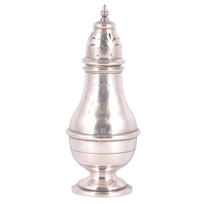Lot 332 - Silver caster