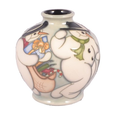 Lot 24 - Kerry Goodwin for Moorcroft Pottery, a 'Snow Dance' limited edition vase