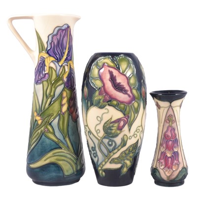 Lot 32 - Moorcroft Pottery, three assorted vessels
